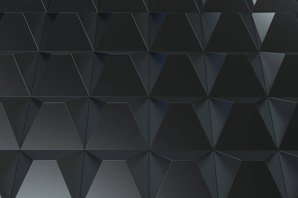Pattern of black pyramid shapes - Foto, Bild