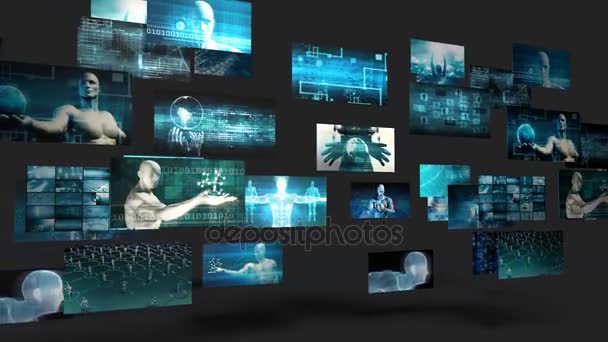 Technology Solution as a Business Network Art - Footage, Video