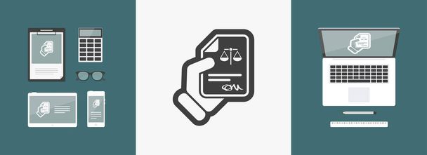 Icono de documento legal
  - Vector, imagen