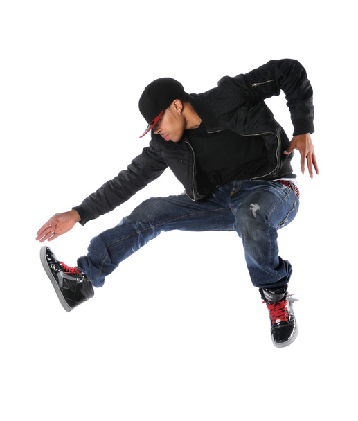 Hip Hop Dancer Jumping - Foto, Imagem