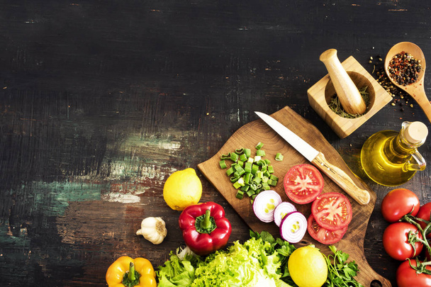 Vegetables on wooden table - Photo, image