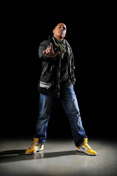 hip hop danser uitvoeren - Foto, afbeelding