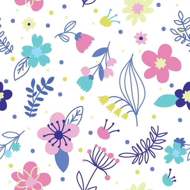 Romantic Floral pattern - Вектор,изображение