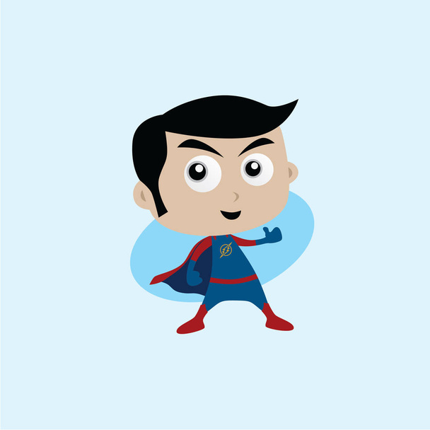 cartoon super hero - Vector, Image