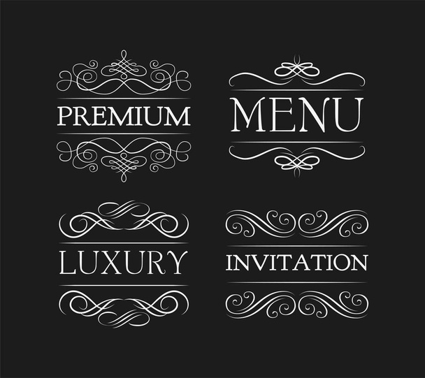 Docerated Logo for Restaurant. - Vector, afbeelding