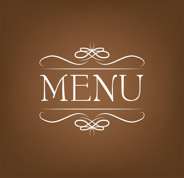 Docerated Logo for Restaurant. - Wektor, obraz