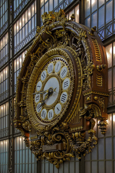 Ρολόι το Musee d'Orsay, Παρίσι, Γαλλία, Ευρώπη - Φωτογραφία, εικόνα