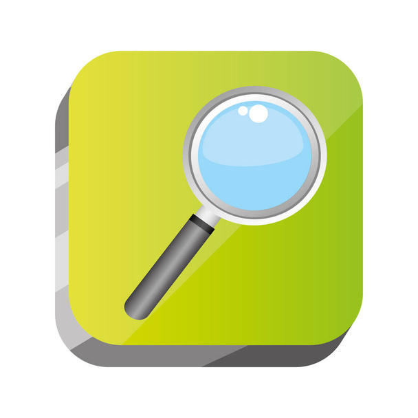Ícone de ferramenta de aumento de botão 3d
 - Vetor, Imagem