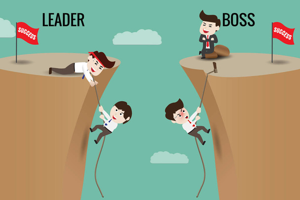 Leader or Boss, template - Vector, Image