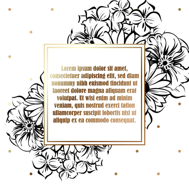 Floral background card - Vektor, obrázek