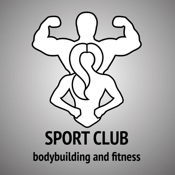 Hombre y mujer Logo Fitness
 - Vector, Imagen