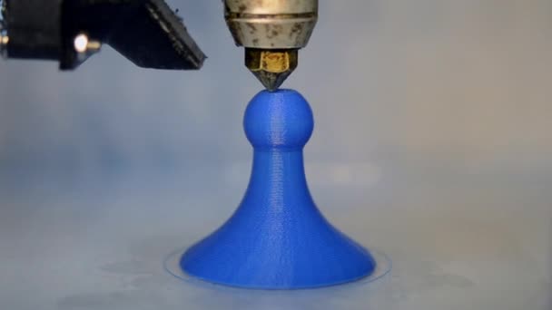 Impressora 3D em operação impressão close-up. Tecnologia de adição moderna
. - Filmagem, Vídeo