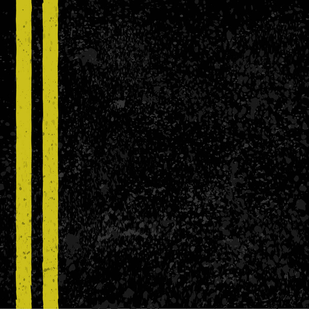 Asphalt with road lines - Vector, Image