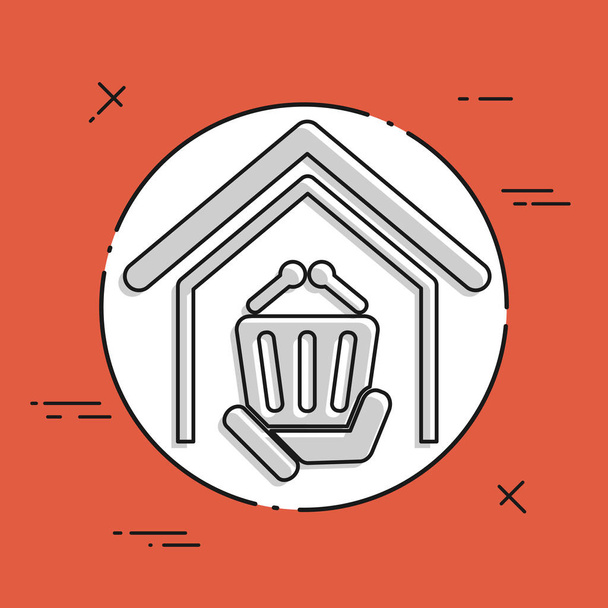 flat store icon - Vector, Image