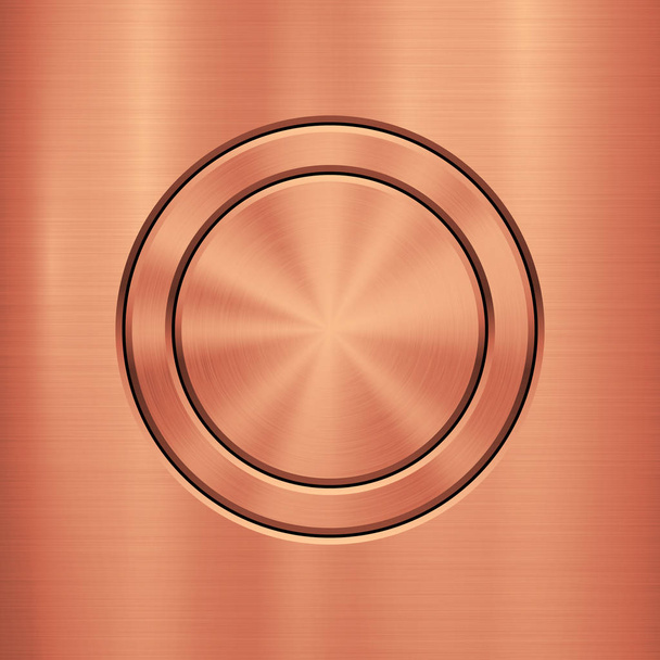 Fondo de tecnología de metal de bronce
 - Vector, Imagen
