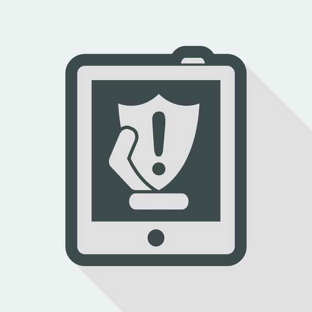 tablet simple icon - Vector, Image