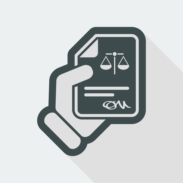 Icono de documento legal
 - Vector, imagen