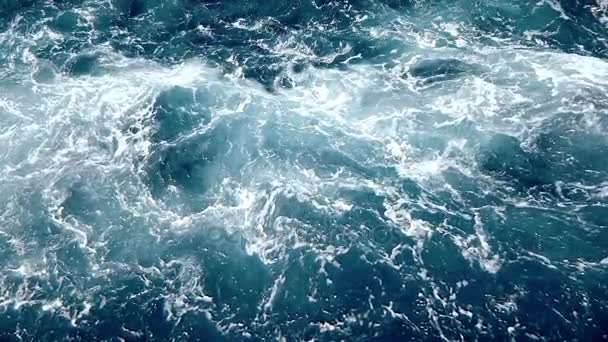 άγρια νερό και ωκεάνια κύματα - Πλάνα, βίντεο
