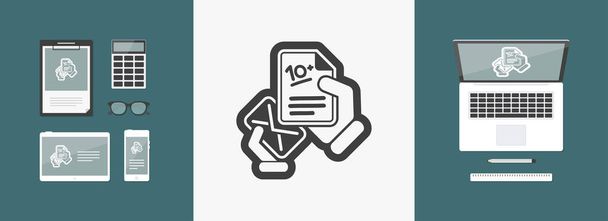 Concepto de icono de correo
  - Vector, imagen