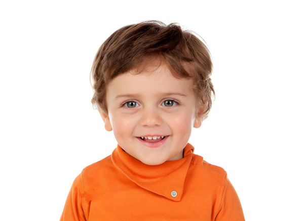 Roztomilé dítě s kudrnatými vlasy - Fotografie, Obrázek