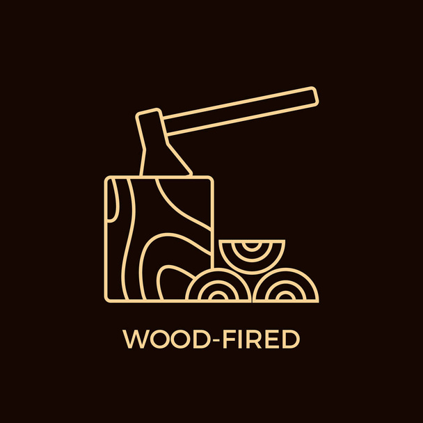Stile linea moderna Modello di logotipo a legna
. - Vettoriali, immagini
