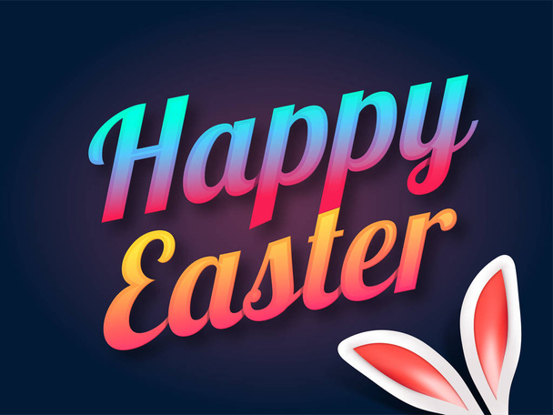Happy Easter background with Bunny Ears. - Vecteur, image