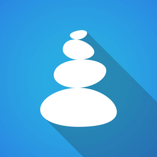 Illustration of  a stacked zen stones  - Vector, Image