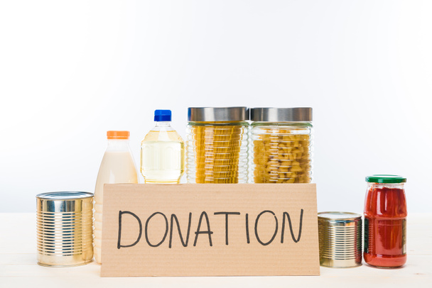 different donation food - Photo, Image