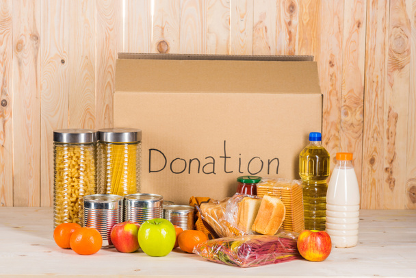 different donation food - Photo, Image