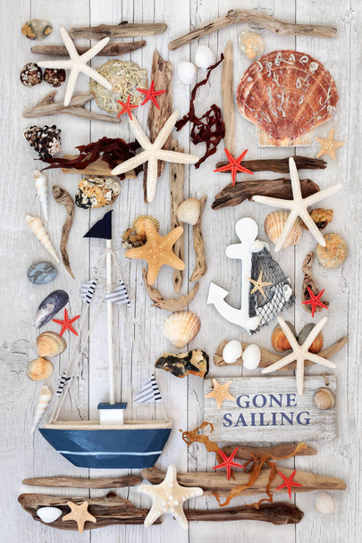 Sailing Themed Seaside Abstract  - Photo, Image