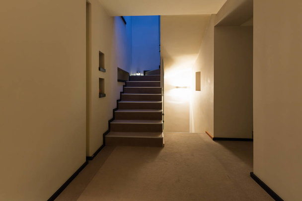 Hotel corridor with stairs - Foto, Imagen