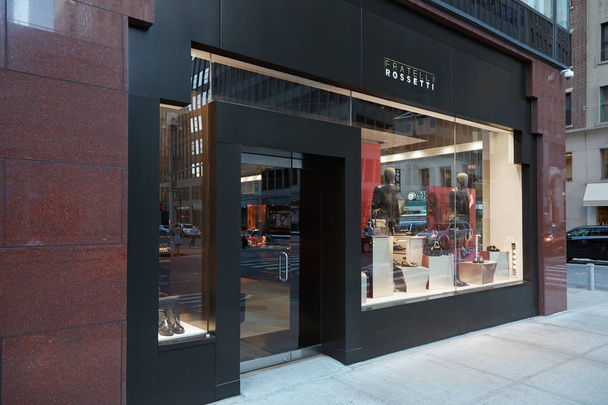 Fratelli Rossetti store exterior in Madison Ave in September, New York. - Photo, Image
