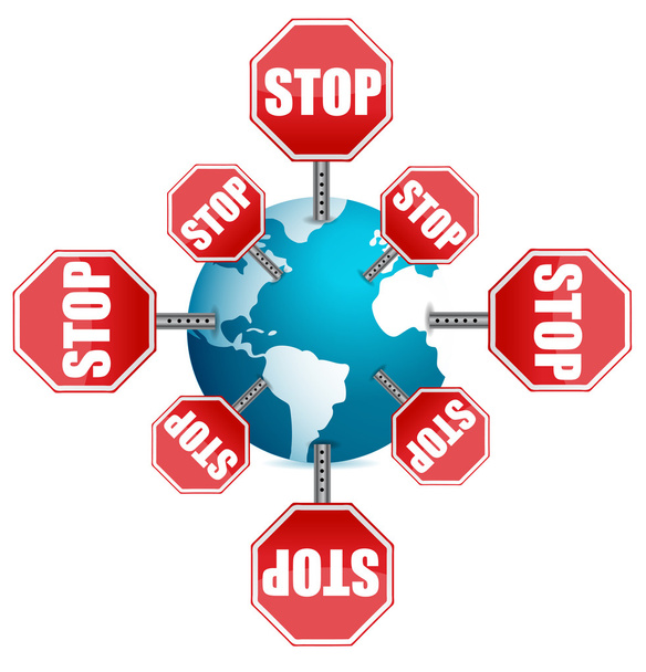 stop-merkki ympäri maailmaa
 - Valokuva, kuva