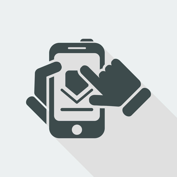 Download smartphone icon - Vector, Image