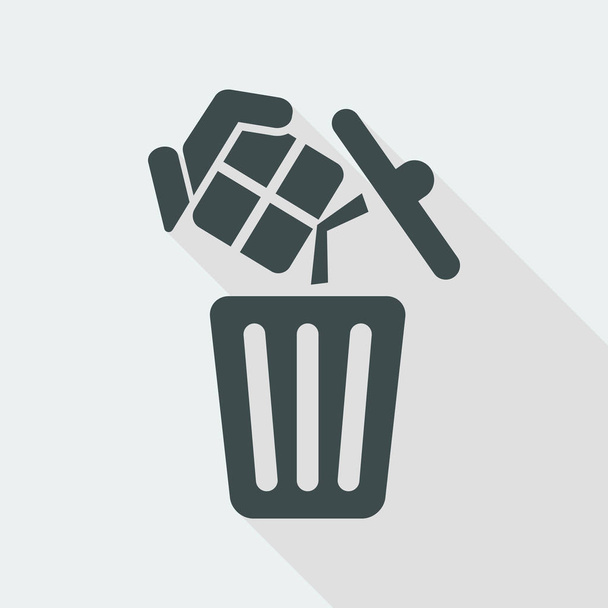 Εικονίδιο web σκουπίδια - Διάνυσμα, εικόνα