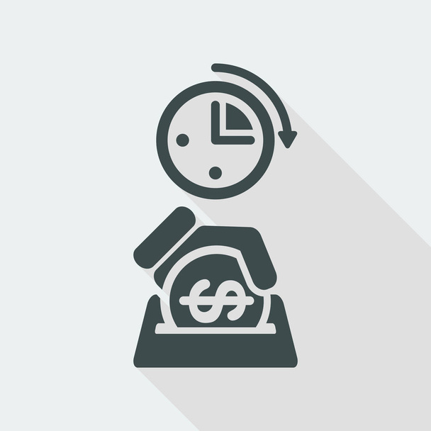 Icono de tiempo dinero
 - Vector, imagen