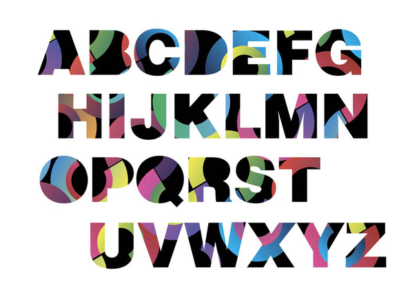 letter font alphabet vector text design - Wektor, obraz
