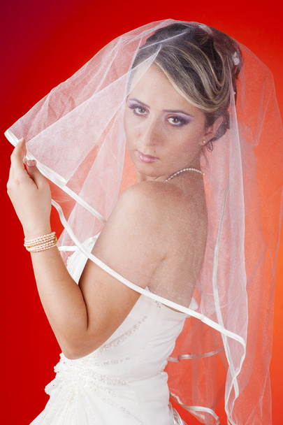Close up portrait of bride - Foto, Imagen