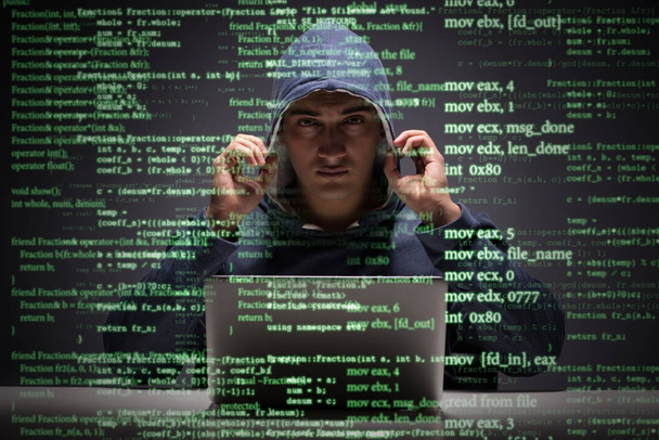 Молодий хакер в концепції безпеки даних
 - Фото, зображення