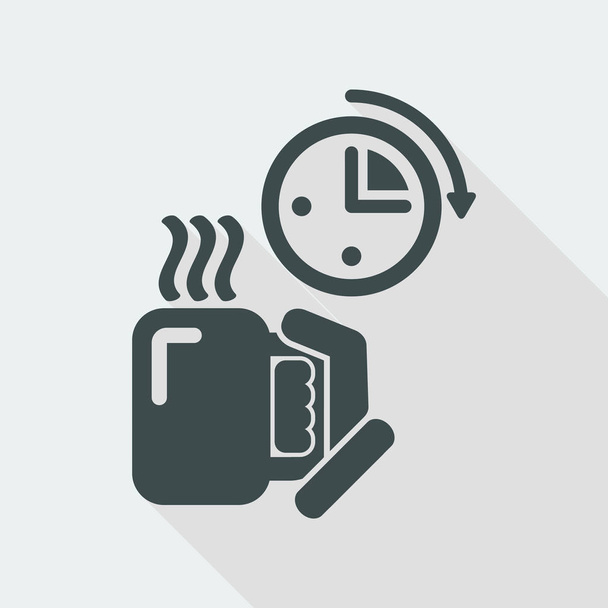kávé idő ikon - Vektor, kép