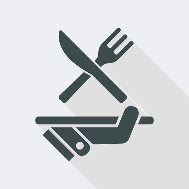 Restaurant minimal icon - Vector, Image