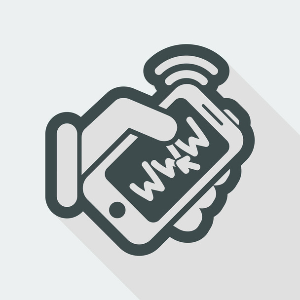 Internet connection smartphone - Vector, Image