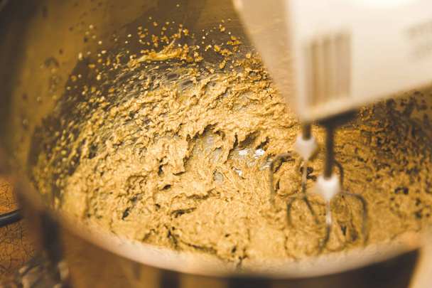Mixing Batter or Dough in Bowl - Photo, Image