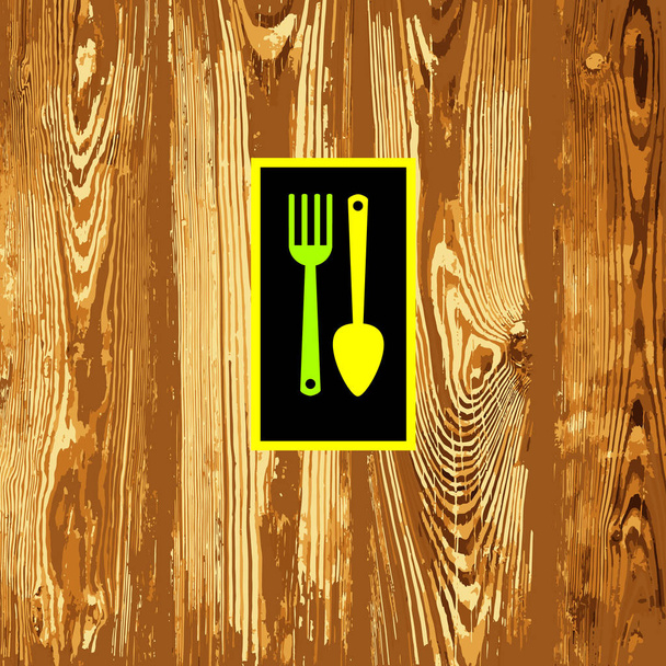 cucchiaio forchetta icona vettore cucina illustrazione
 - Vettoriali, immagini