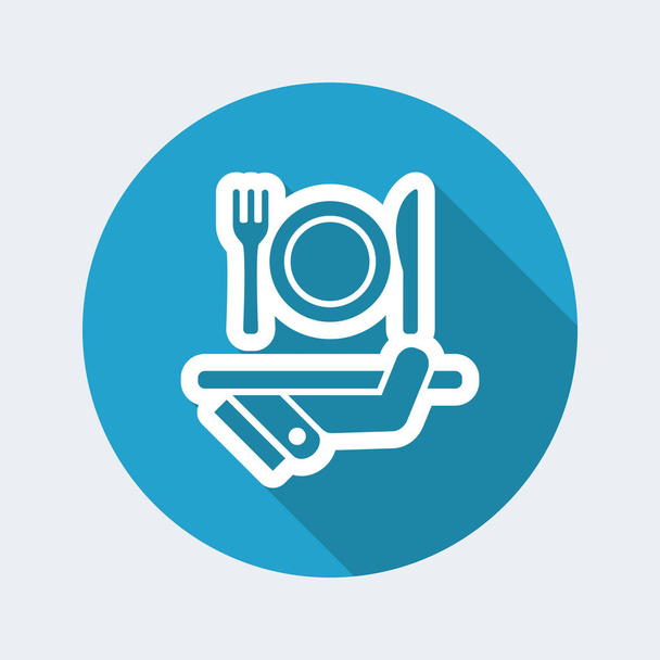 Restaurant minimal icon - Vector, Image