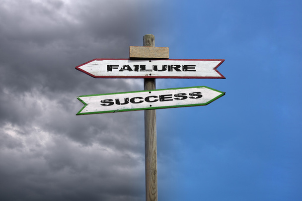 Scheitern, Erfolg - Foto, Bild