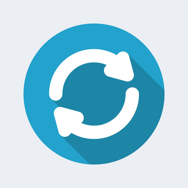 Refresh button - Векторная плоская минимальная иконка
 - Вектор,изображение
