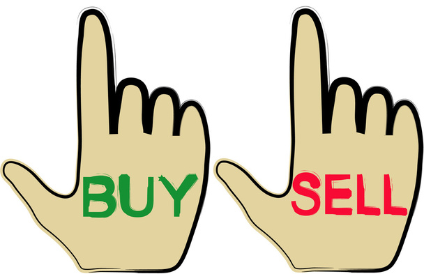 Osta ja myy käsiä
 - Vektori, kuva
