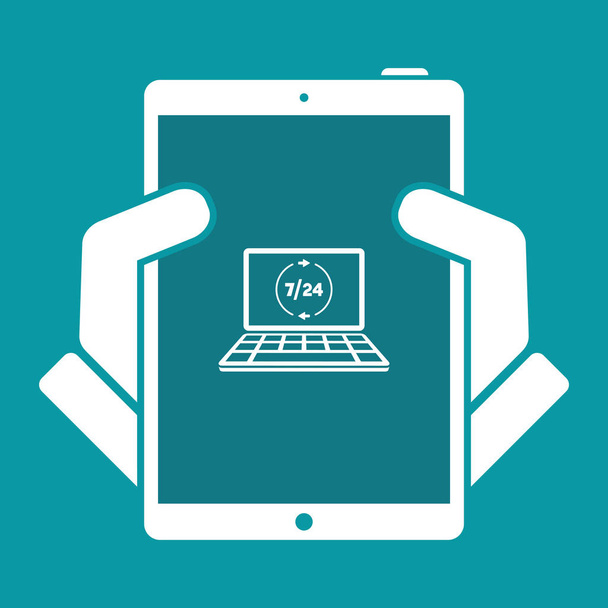 computer assistance icon - Vector, Image