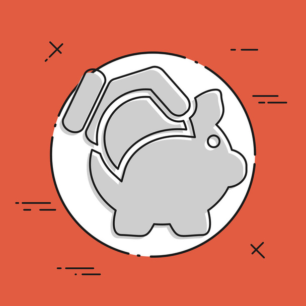 Business coin icon - Vector, Image